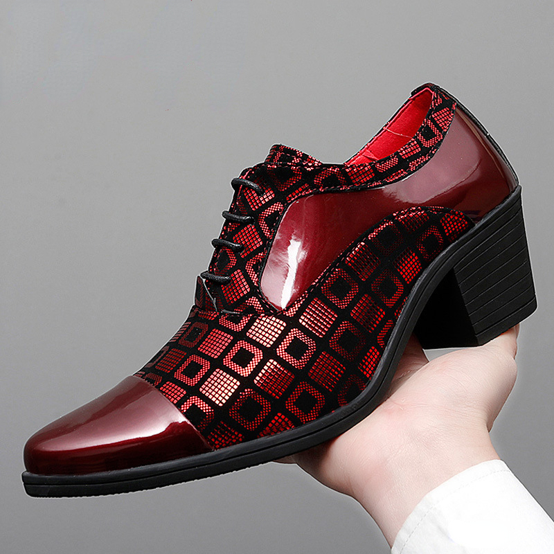 Men'S Luxury Formal Wear - Мужские деловые туфли на высоком каблуке,