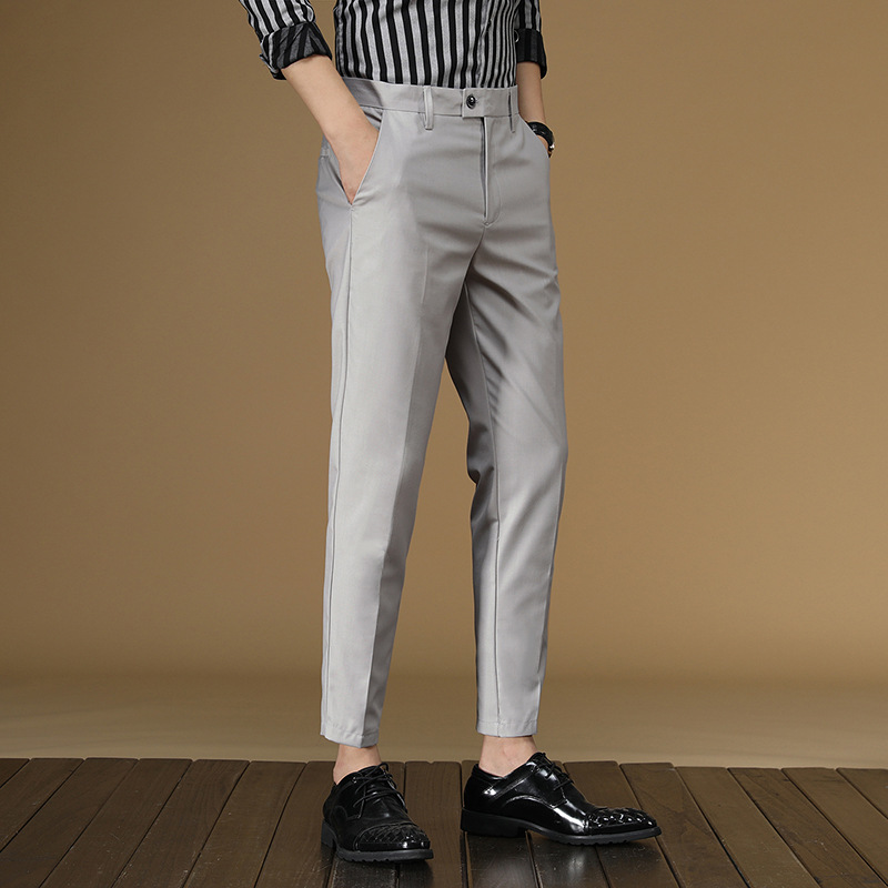 Men Formal Wear Summer - Летний костюм, брюки, мужские красные, черные,