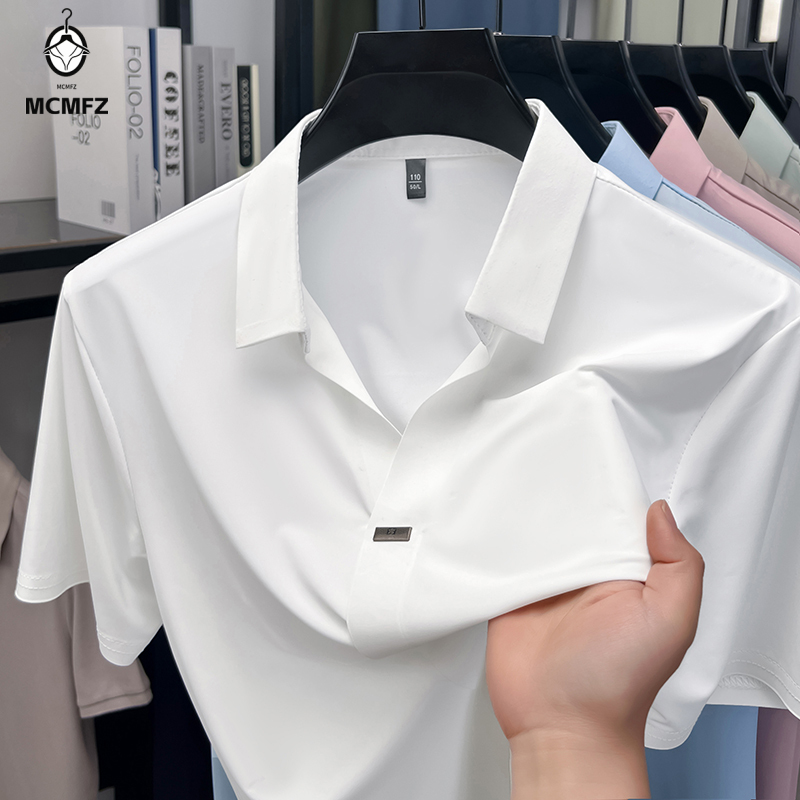 Men Formal Wear Summer - Мужская рубашка с плоским воротником и