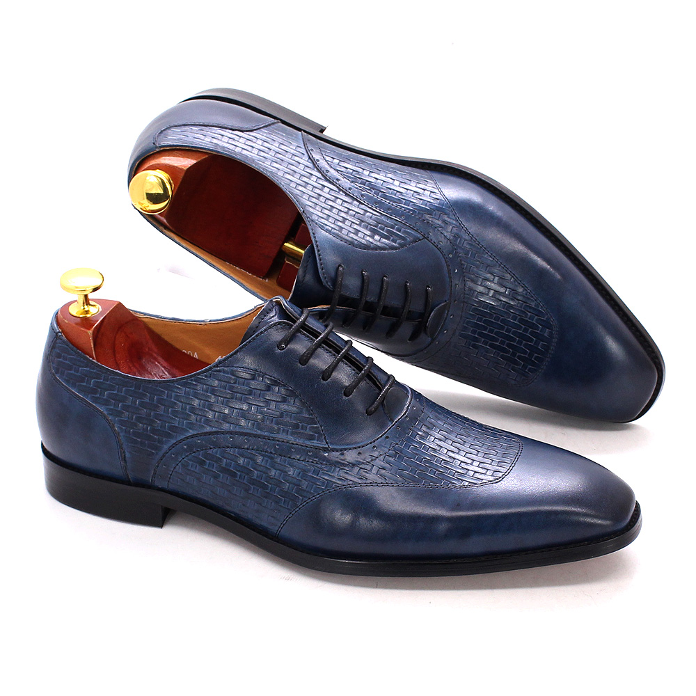 Men'S Luxury Formal Wear - Роскошные мужские оксфорды из натуральной кожи,