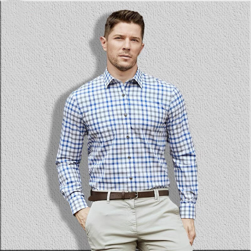 Мужская приталенная рубашка из – обзор и цена Men Formal Wear Summer