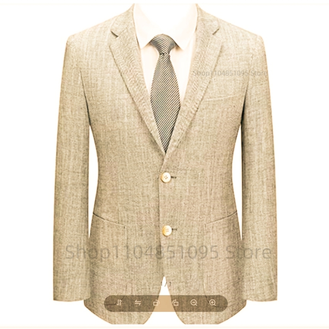 Мужской приталенный льняной пи – обзор и цена Men Linen Formal Wear