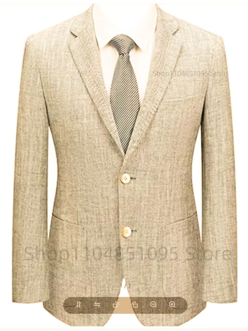Мужской приталенный льняной пи – обзор и цена Men Linen Formal Wear