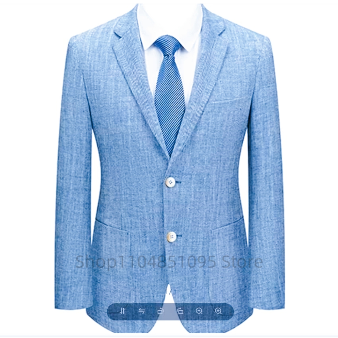 Мужской приталенный льняной пи – обзор и цена Men Linen Formal Wear