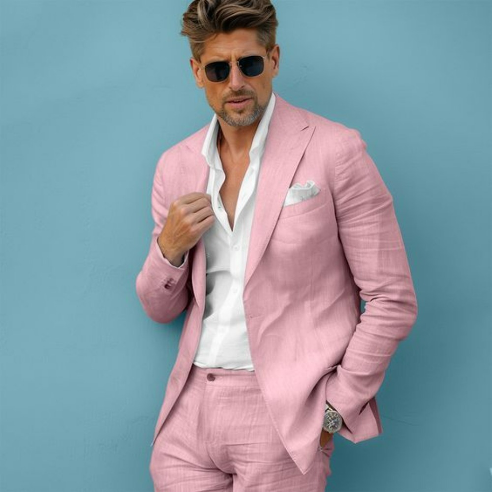 Льняной свадебный мужской кост – обзор и цена Men Linen Formal Wear