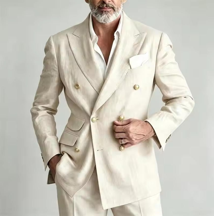 Мужской льняной костюм: пиджак – обзор и цена Men Linen Formal Wear