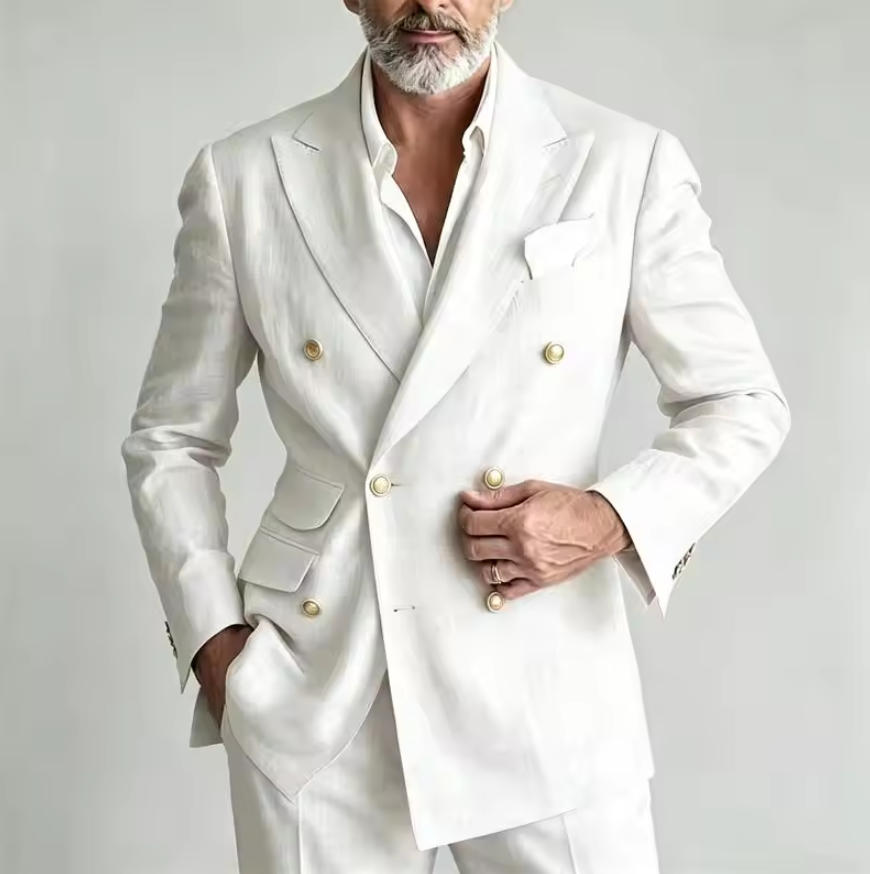Мужской льняной костюм: пиджак – обзор и цена Men Linen Formal Wear