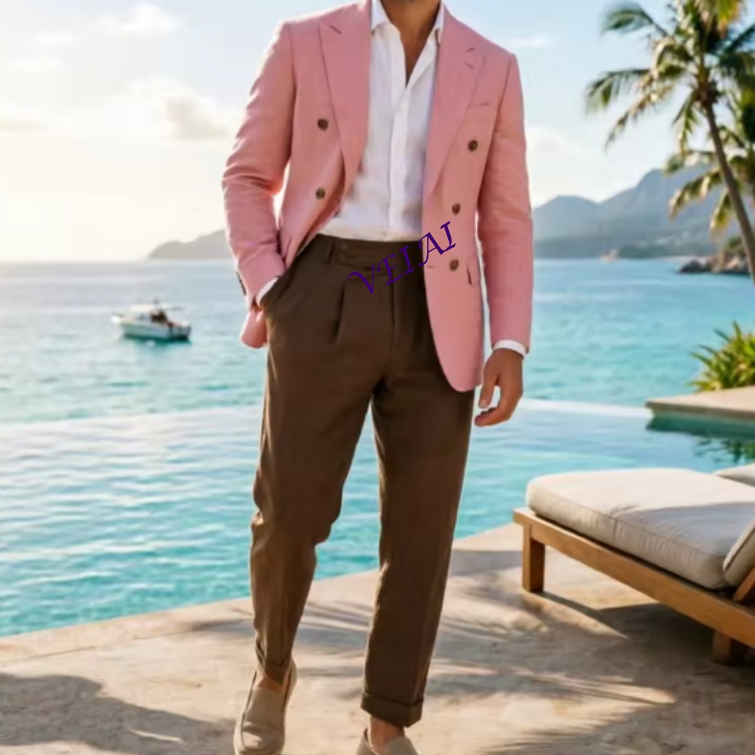 Индивидуальный мужской двуборт – обзор и цена Men Linen Formal Wear