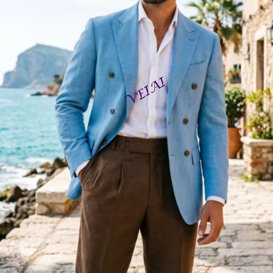 Индивидуальный мужской двуборт – обзор и цена Men Linen Formal Wear